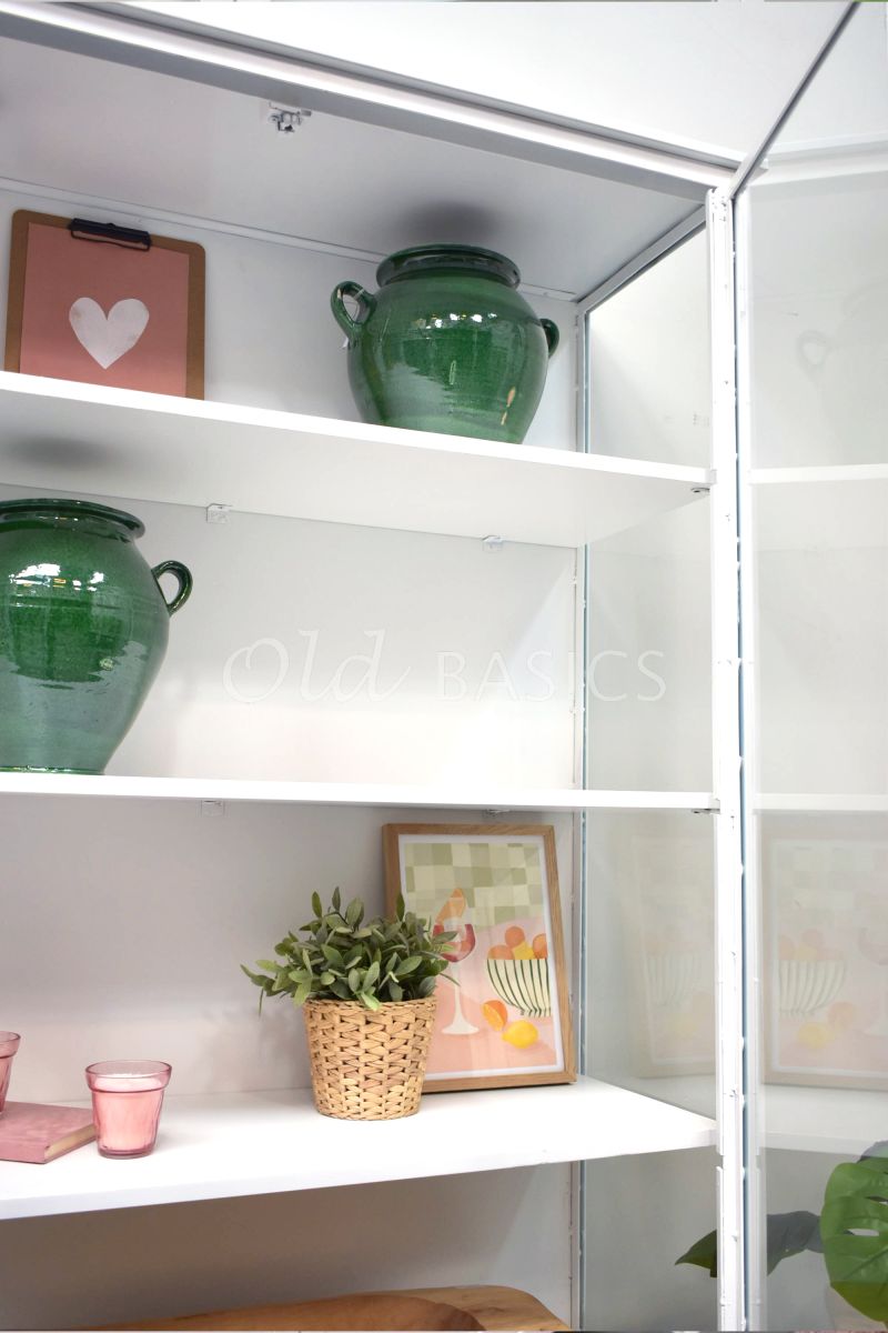 Detail van Apothekerskast Ivar Ladre Blanc, wit, materiaal staal